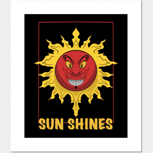 The sun shines. Posters and Art